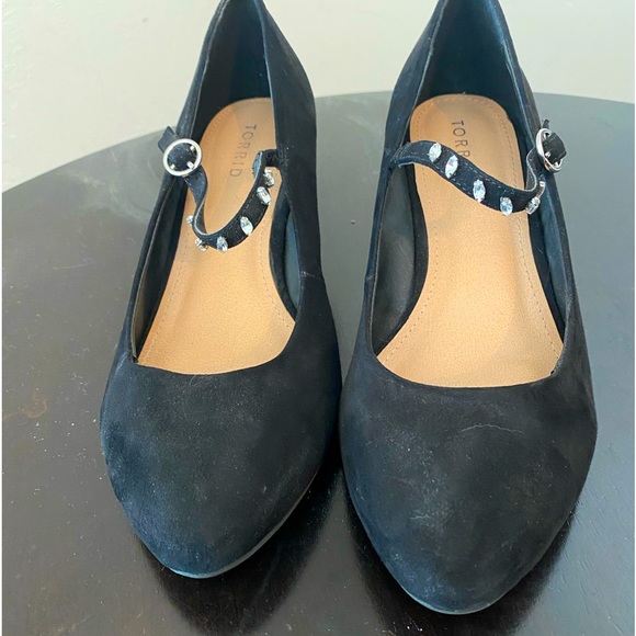 Torrid Mary Jane wedge with jeweled adjustable strap - Picture 2 of 4
